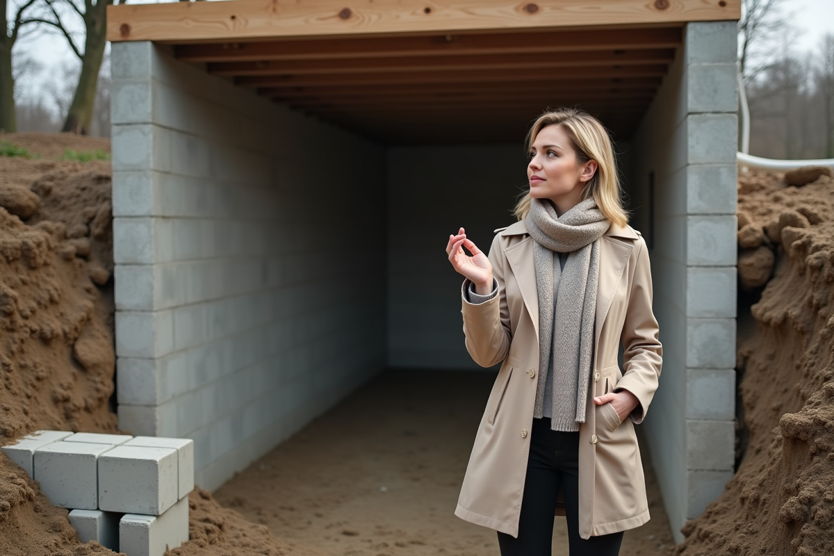 Architecte observant la structure d
