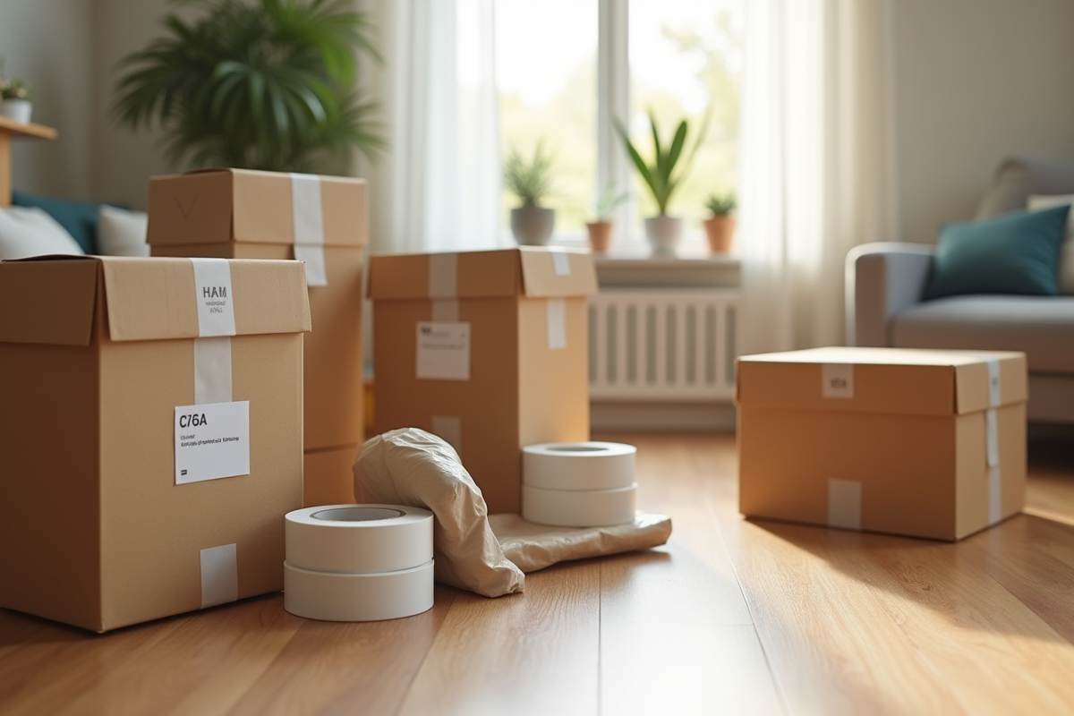 déménagement cartons
